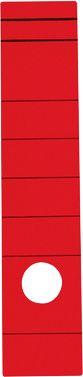 Rückenschild, Rückenbreite 60 mm, selbstklebend, 10 Stück, rot