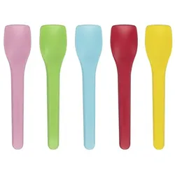 MONOUSO - Kompostierbarer Wiederverwendbarer CPLA Eislöffel Verschiedenen Farben 10cm (1.000 Stück)