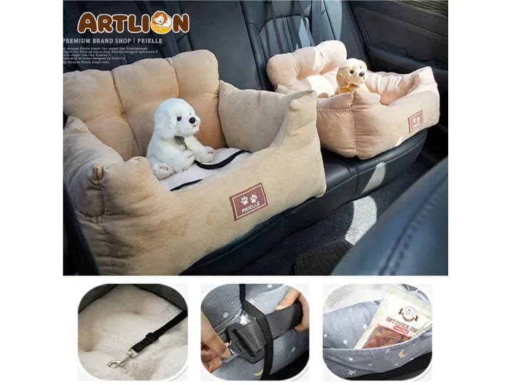 Siège auto ARTLION avec ceinture de sécurité pour chiens, tapis pour animaux de compagnie toutes saisons, lavable en machine, tapis de voyage pour canapé-lit pour chiens et chats