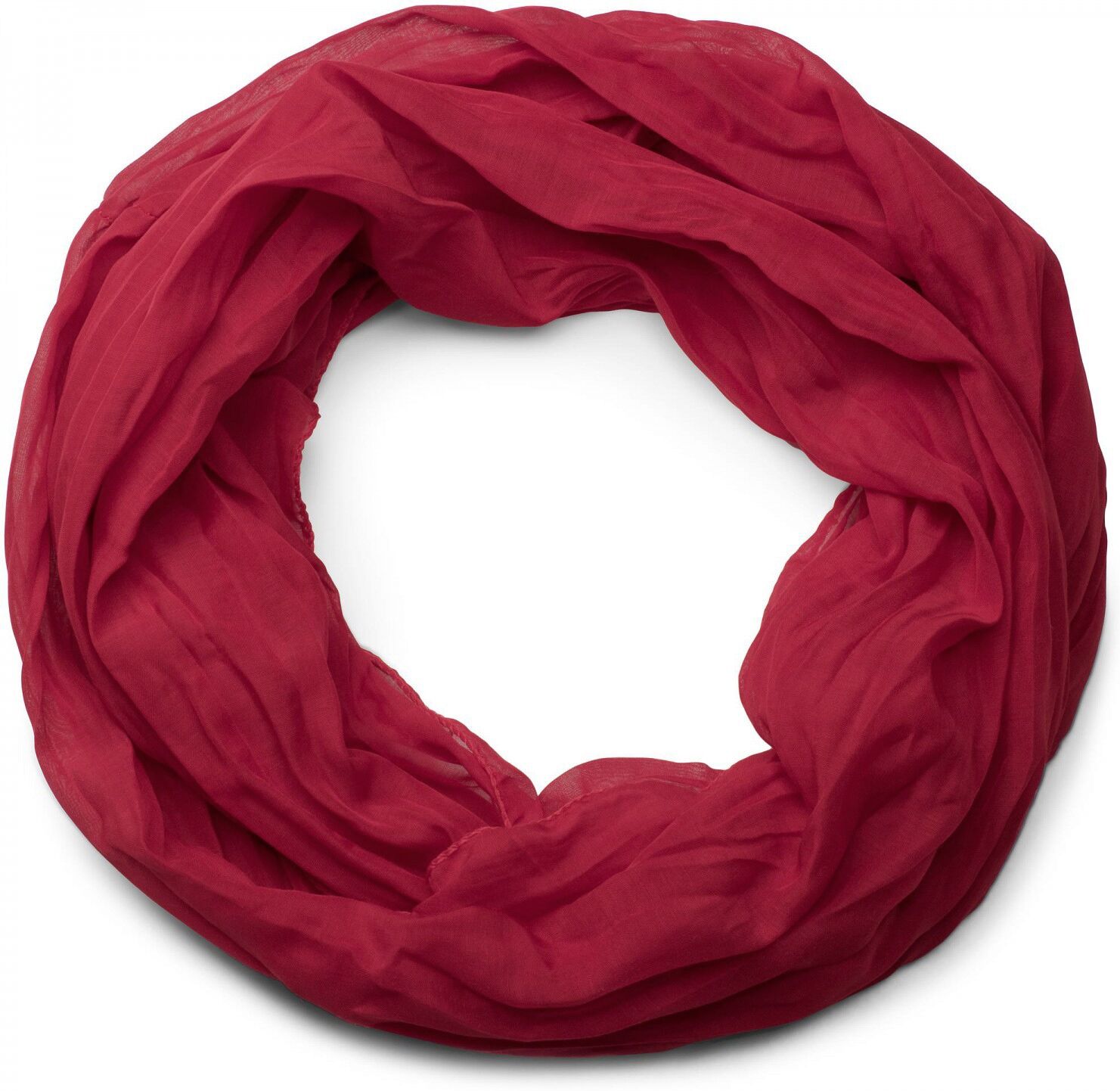 Loop STYLEBREAKER "Seidiger unifarbener Loop", Damen, rot, Obermaterial: 100% Viskose CV., Modisch, Modetücher Loop