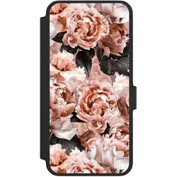 Nivocase Klapphülle für Samsung Galaxy A56 5G Handyhülle aus Kunst Leder NIVOflip schwarz Blume Rose (Samsung Galaxy A56 5G), Smartphone Hülle, Schwarz