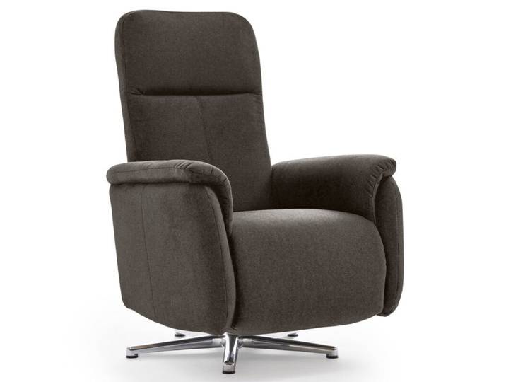 Calizza Interiors Olivin Relaxsessel manuell oder motorisch verstellbar - Flachgewebe Eco-Soil 68 mocca - mit Feststellhebel automatische Fußteilverstellung, automatische Rückenteilverstellung, manuelle Fußteilverstellung, manuelle Sitzteilverstellung Modern, Zeitlos