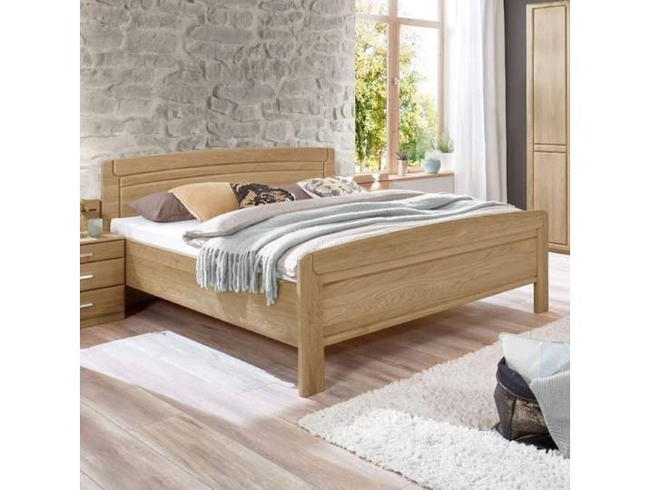 Seniorenbett Hazleton Komfort Eiche teilmassiv 180x200cm klassischer Stil, höhenverstellbar