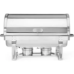 Hendi Chafing Dish Rental Rolltop, Speisewärmer, Grau