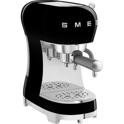 SMEG Espressomaschine "ECF02CREU", schwarz, 1, Kaffeemaschinen, Tassenabstellfläche beheizbar, Espressomaschine