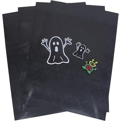 Creativ Company Plastikschrumpfplatten, A4, Schwarz, 10 Blatt
