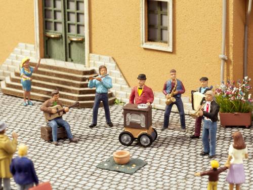 NOCH N Straßenmusiker Fertigbaustein, Sound-Szene