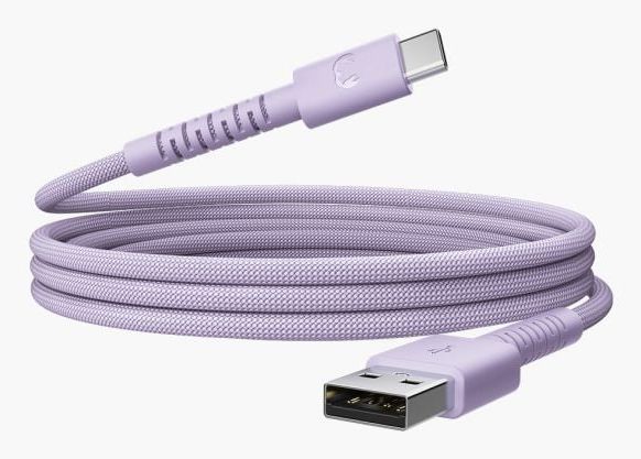 Fresh n Rebel Stecker Rundkabel USB A auf USB C bis 18 W 2 m FlexWave (Lila) 231888