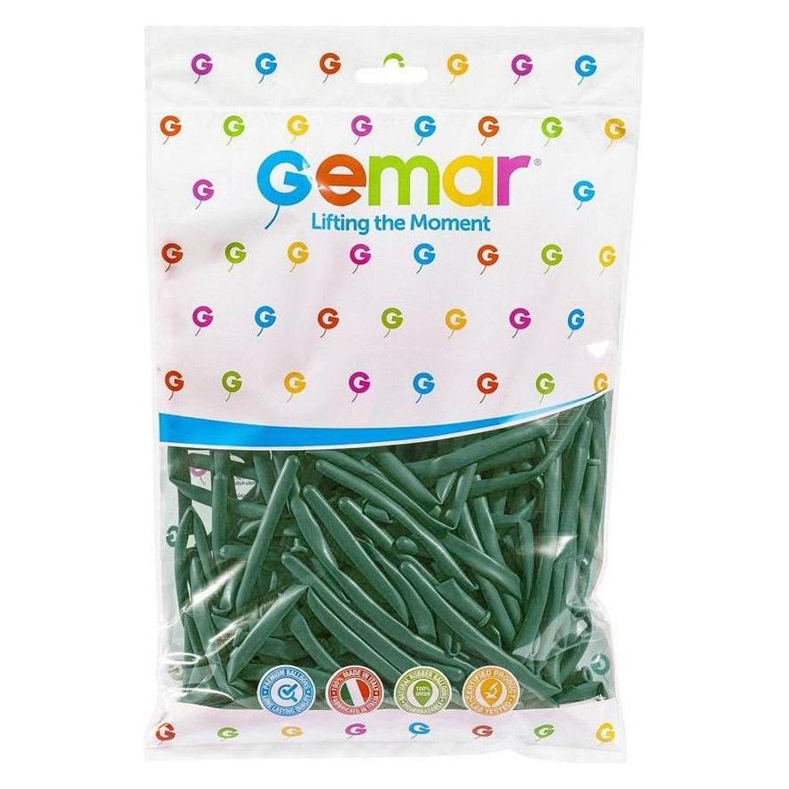 GoDan Smaragdgrüne italienische Röhrenballons, 100 Stück (100x) (54616340)