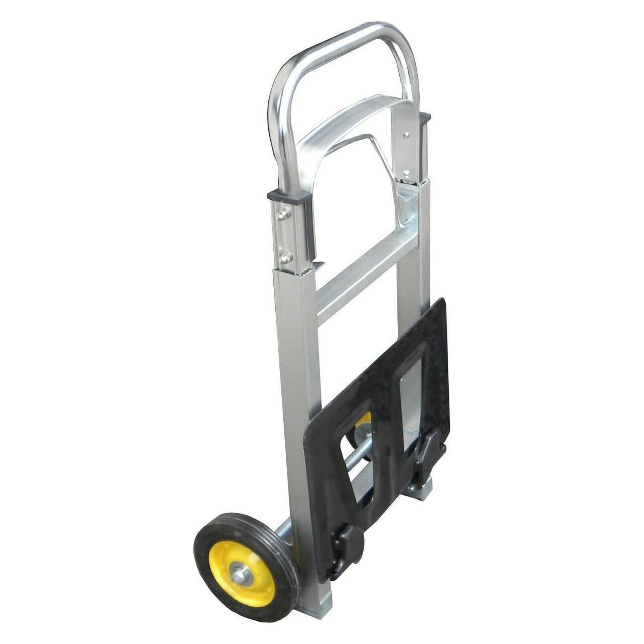 GEKO Handtrolley-Fahrgestell, Tragkraft 90kg 355x240mm, Alu klappbar, frei lagerbar ohne -Box (90 kg) (G71103)