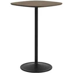 Muuto Soft Cafe Stehtisch, 70 x 70 cm, eiche dunkel geölt / schwarz