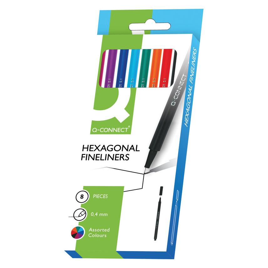 Q-Connect Fineliner Triangular (12x) (KF18048)