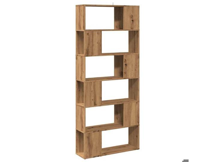Cabinet de Livre SOLOMOON CHIC Bibliothèque Polyvalente - Pour enfant/adulte - chêne artisanal 80x24x186 cm BB2447