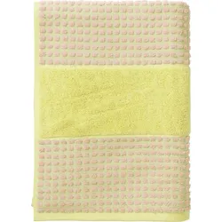 Juna Check Handtuch 50 x 100 cm gelb-rosa