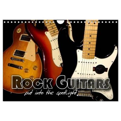 ROCK GUITARS put into the spotlight (Wall Calendar 2027 DIN A4 landscape), CALVENDO 12 Month Wall Calendar