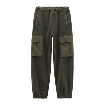 Fleecehose CMP "MAN LONG PANT", Herren, Gr. S, N-Gr, grün, Obermaterial: 100% Polyester, Hosen Fleecehose, Teddyfleece mit Wärmekomfort, Cargo-Taschen, Elastischer Bund