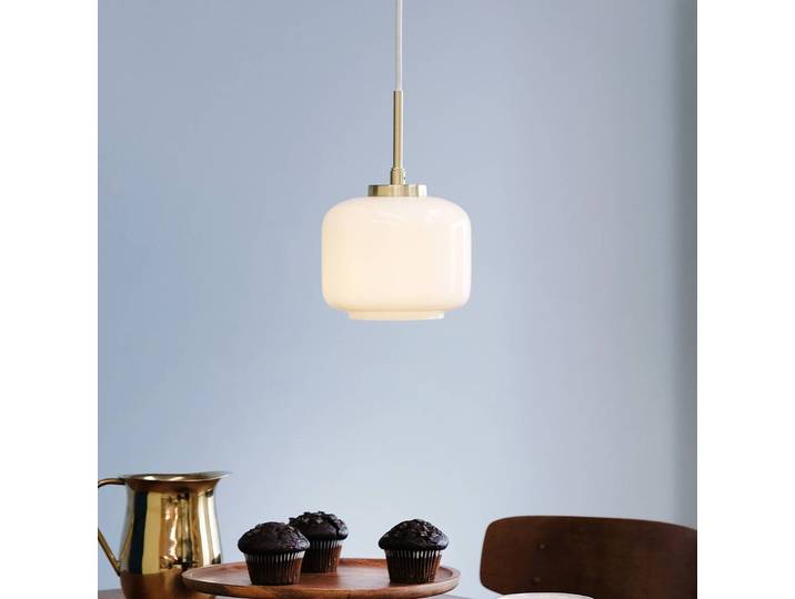 Dyberg Larsen Glas Hängeleuchte Arp, dimmbar, messing / gold, für Wohn- / Esszimmer, Glas, Design