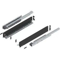 Blum, Schubladenauszüge, Legrabox pure H N 1 Paar 40kg 600mm Tip On Vollauszug carbonschwarz