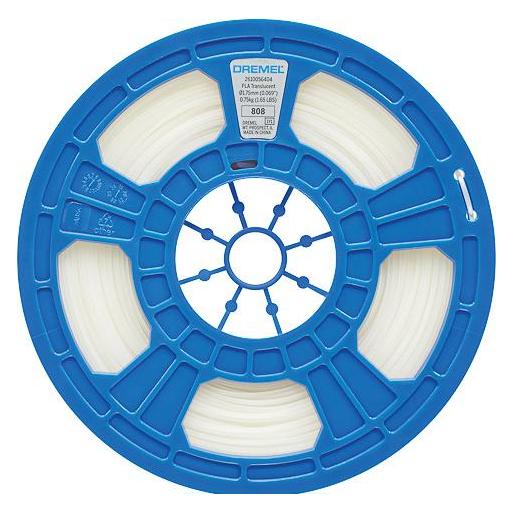 Dremel PLA 1,75mm TRANSLUCENT 0,75kg 3D FILAMENT (PLA, 750 g, 1.75 mm) (3PIEPL12JA)