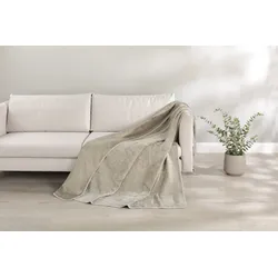 Decke VERA stein (BT 150x200 cm) - grau - BT 150x200 cm