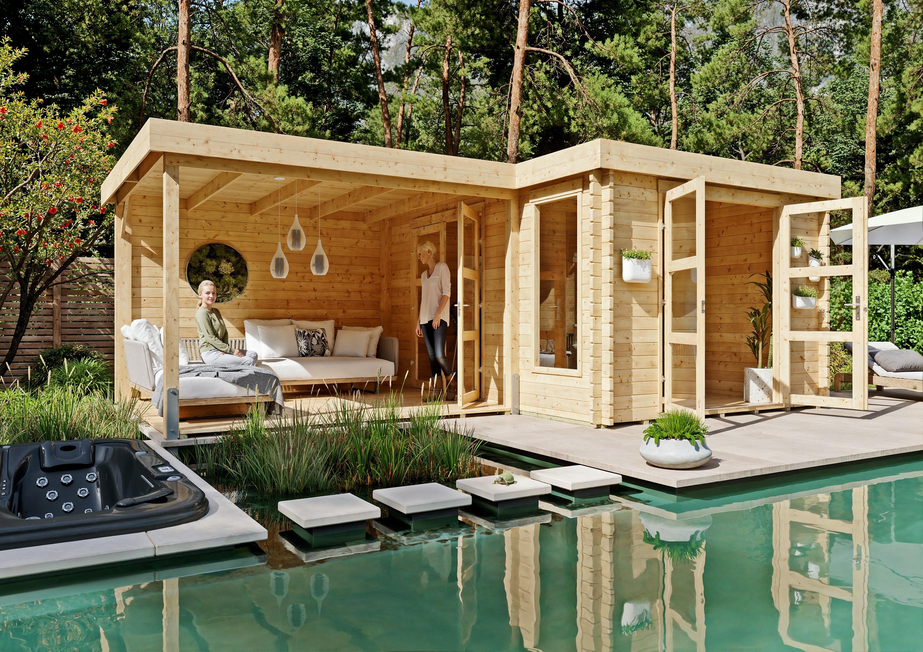 Gartenhaus San Antonio 6,30x4,30 m - inklusive langlebigem EPDM-Dach