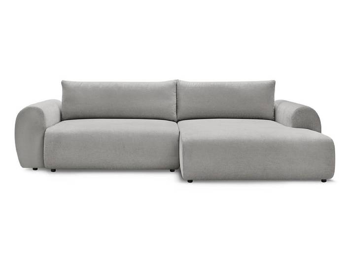 Ecksofa BOBOCHIC LUCIEN Stoff hellgrau