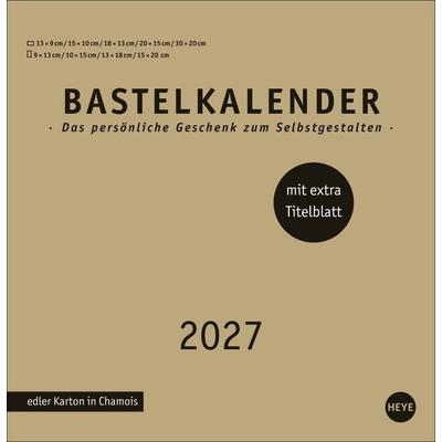 Premium-Bastelkalender gold groß 2027