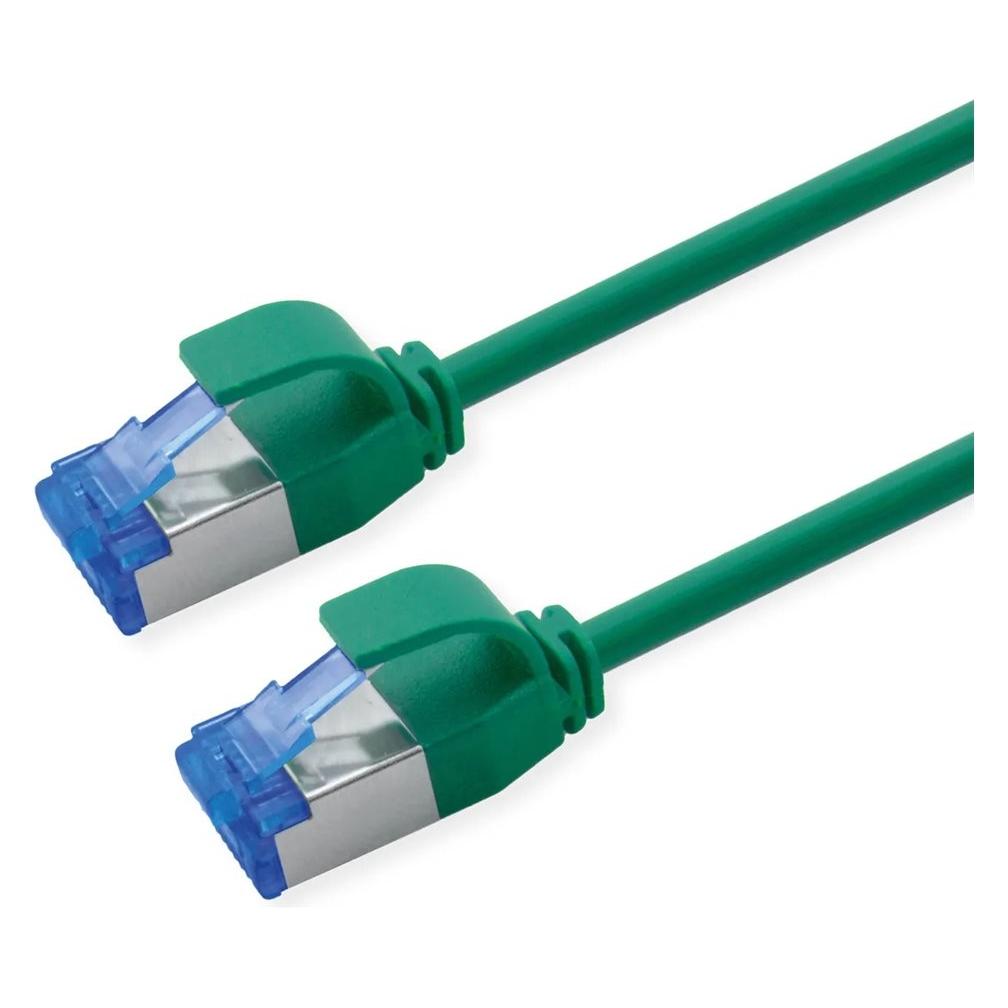 Roline S/FTP P-Kabel Kat.6A, grün, 10m PoE, Slim, LSOH (S/FTP, CAT6a, 10 m) (21.15.4337)