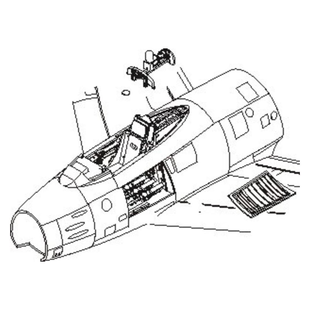 CMK F-86F sabre Interior Set (129-7112)