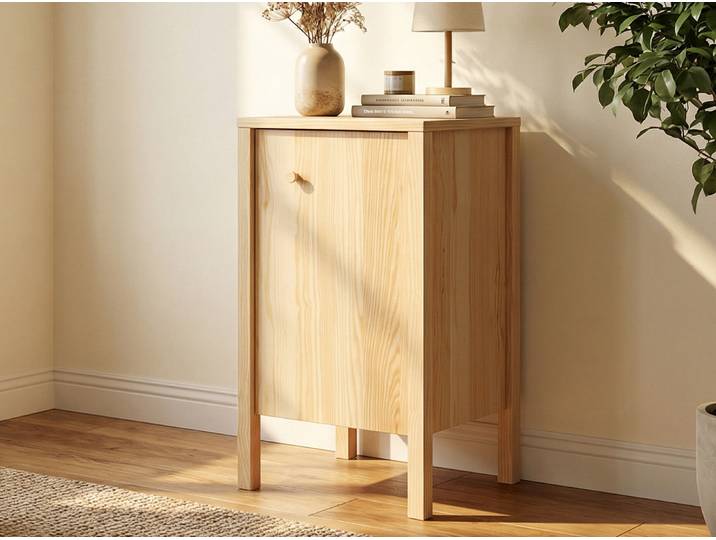 Kommode Esche „Gustav“ 50 cm mit Türe Massivholz Esche