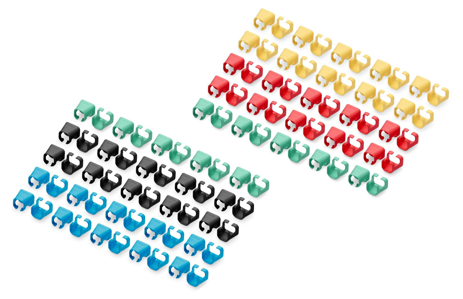 DIGITUS A-CC-M Kleurclips voor patchkabels in verschillende kleuren