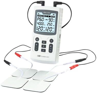 Inspired Finds 4 In 1 Electric Muscle Stimulator 60 Mode EMS TENS IFC RUSS Physiotherapy Therapy System white Unit Only