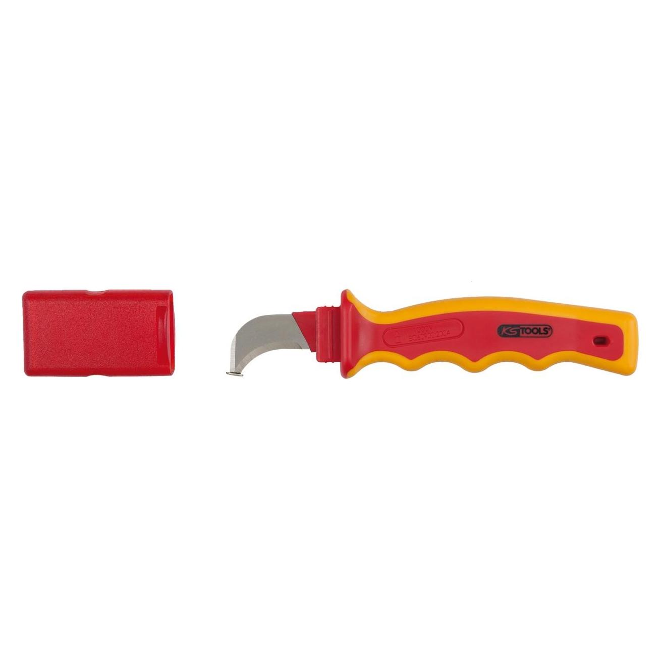 KS Tools Isoliertes Kabelmesser mit Hakenklinge, 200mm (117.1331)