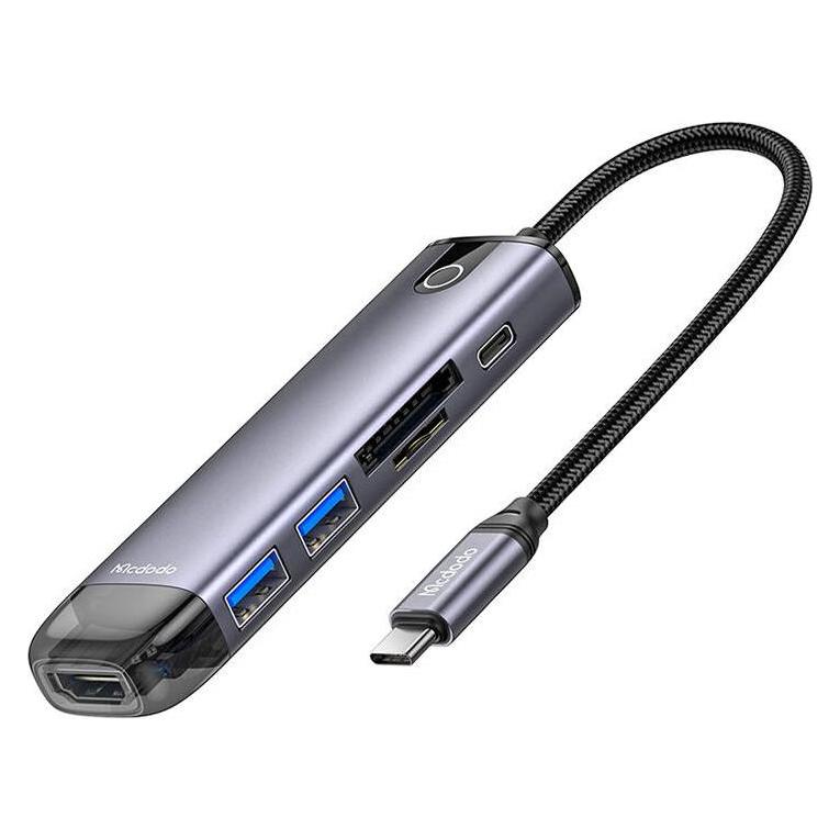 Mcdodo HU-7420 10-in-1 USB-C Hub (USB-C, HDMI, VGA, USB3.0*2, USB3.0*2, SD, TF) (USB-C, 10 Ports) (HU-7420)