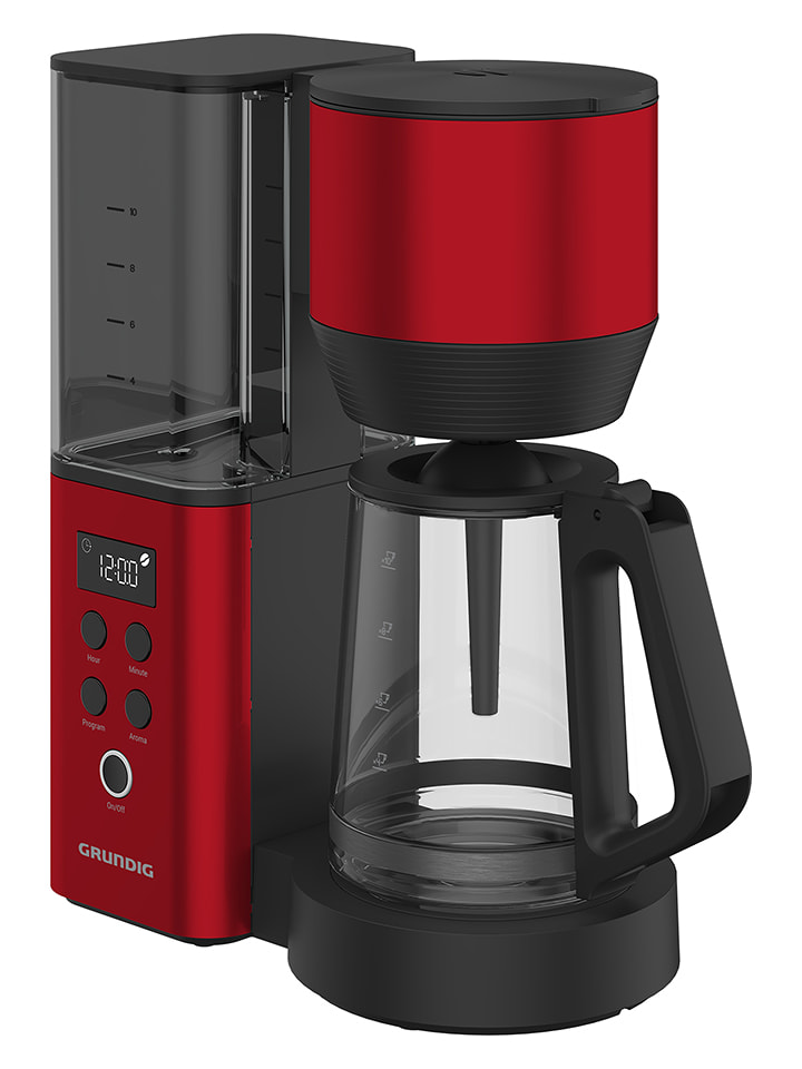 GRUNDIG Filterkaffeemaschine "GMS8087" in Rot - 1,25 l - onesize