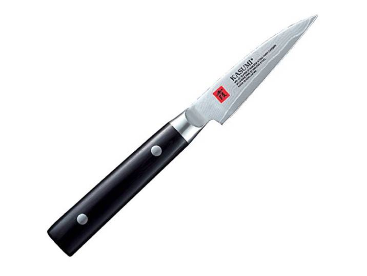 Kasumi 82008 - Edelstahl Schälmesser, 8 cm, Schwarz