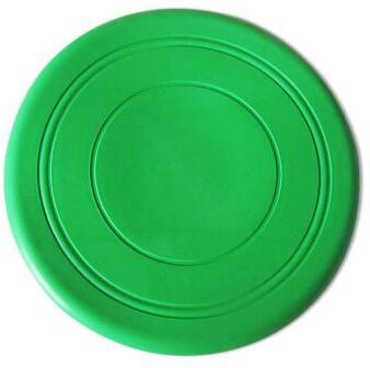 The Handy Homestead Soft Rubber Dog Flying Disc Interactive Fetch Toy For Training green
