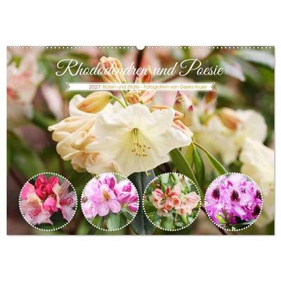 Rhododendren und Poesie (Wandkalender 2027 DIN A2 quer), CALVENDO Monatskalender