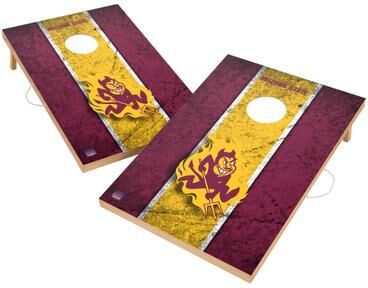 Skip's Garage Vintage Arizona State ASU Sun Devils Regulation 2x4 Cornhole Set