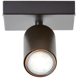 Brilliant Deckenstrahler Jello G99727/76 Wohnzimmer, Schlafzimmer Metall Indoor Decke schwarz - LED wechselbar