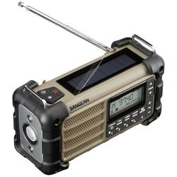 Sangean MMR-99 FM Desert Outdoorradio UKW Notfallradio, Bluetooth® Solarpanel, spritzwassergeschützt, staubdicht, Taschenlampe Braun A500484