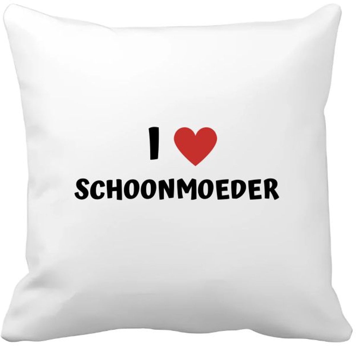 Akyol - Kussenhoes I Love Schoonmoeder - 40 x 40 cm