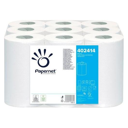 Papernet Papierhandtücher Weiss 2-lagig 402414 (9x) (402414)