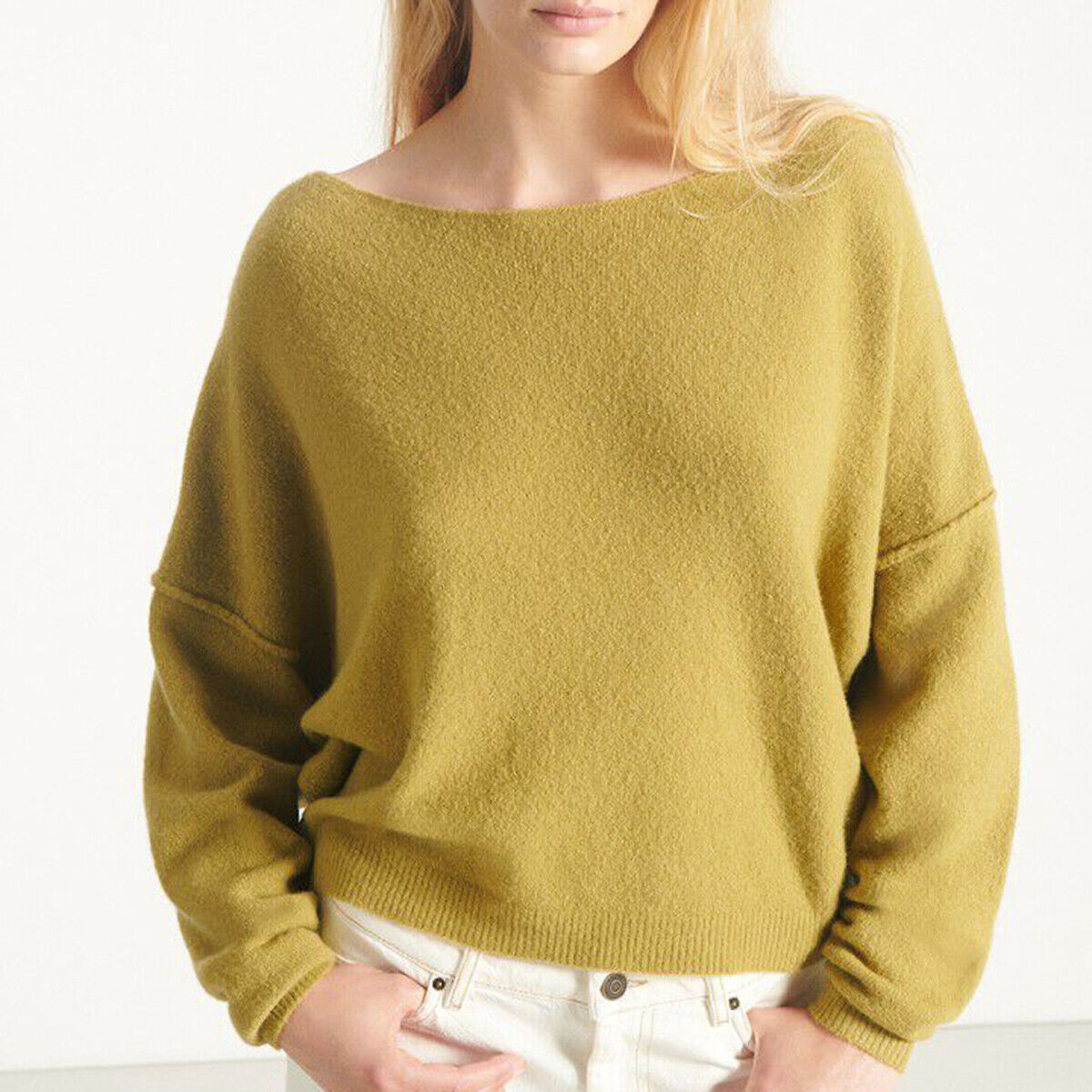 AMERICAN VINTAGE Pull col bateau en grosse maille DAMSVILLE