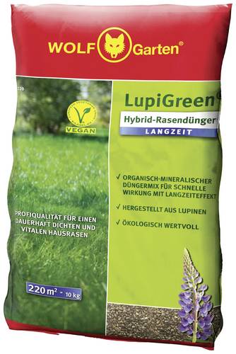 WOLF-Garten 77AR1002650 LU-L 220 D/A LupiGreen HYBRID-RASENDÜNGER LANGZEIT 1St.