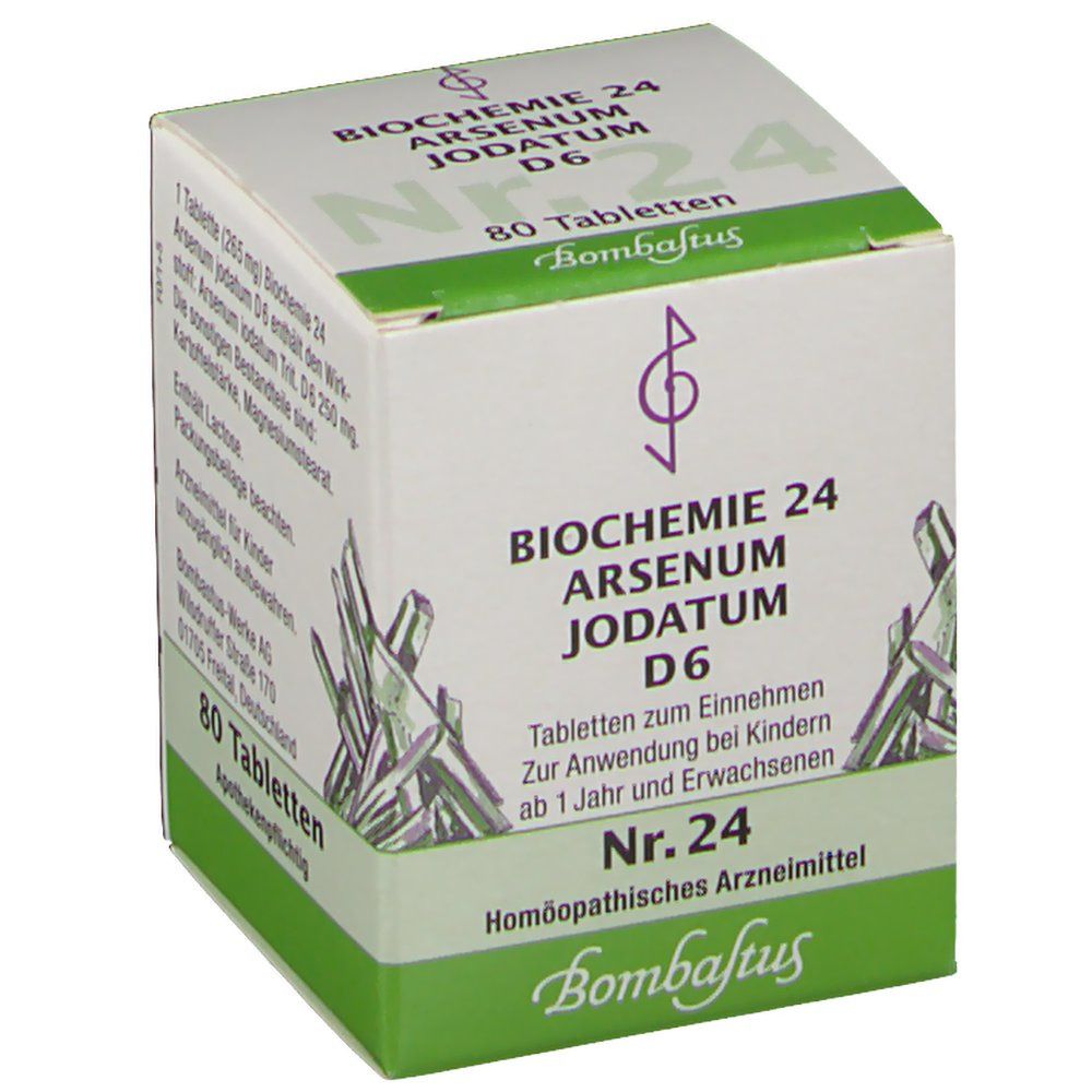 Biochemie 24 Arsenum jodatum D 6 Tabletten 80 St