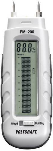 VOLTCRAFT FM-200 Materialfeuchtemessgerät Messbereich Baufeuchtigkeit (Bereich) 0.2 bis 2% vol Messbereich Holzfeuchtigkeit