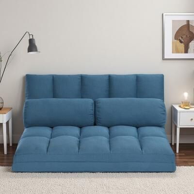 ZWYO HOSIMU "44"" Polyester 3-Fold Sleeper Sofa with High-Density Foam and No Assembly Required"