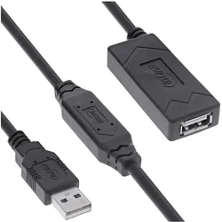 INLINE USB 2,0 Aktiv-Verlängerung, USB-A Stecker/Buchse, 25m