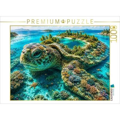 CALVENDO Puzzle Der Hüter der Korallenriffe | 1000 Teile Lege-Größe 64x48cm Foto-Puzzle für glückliche Stunden